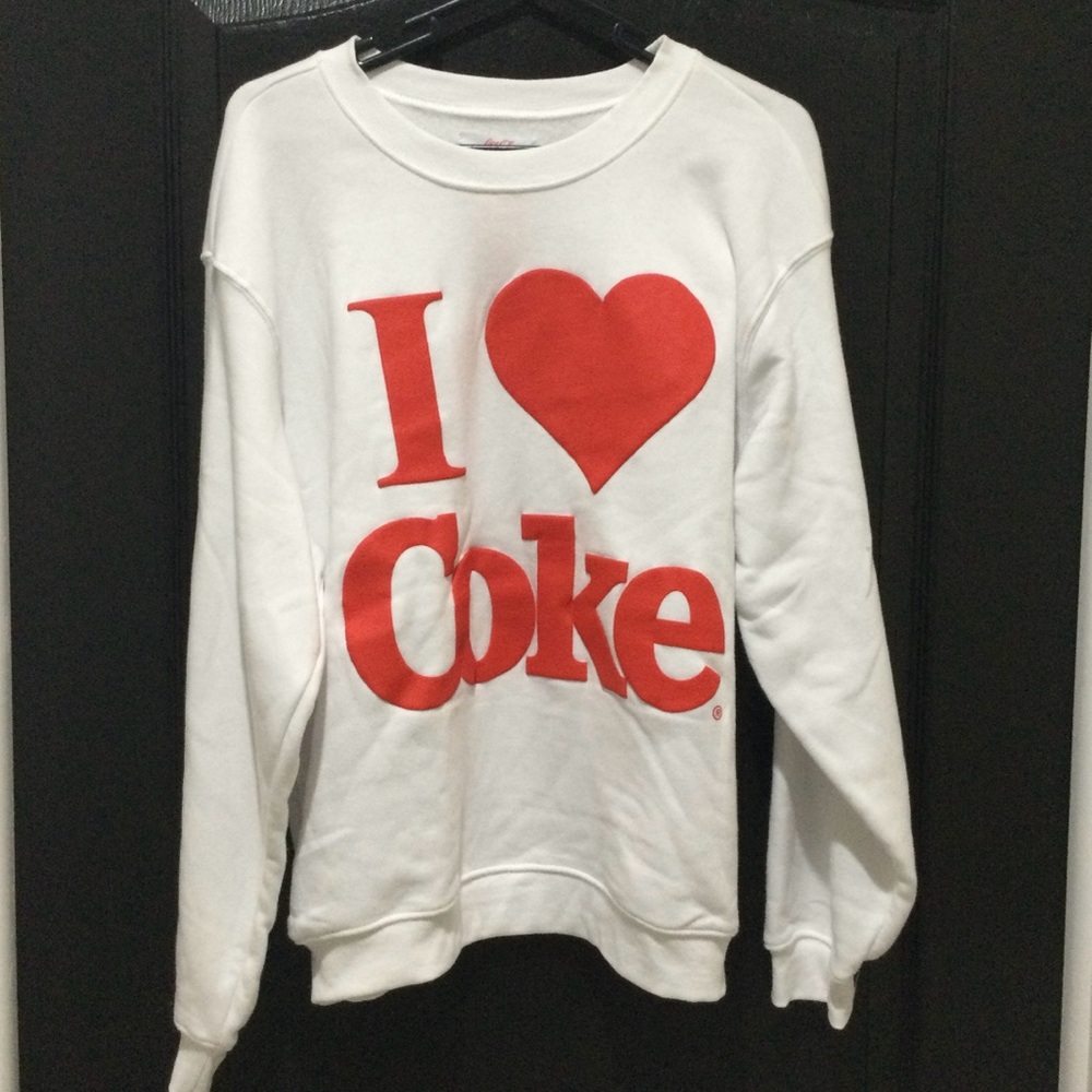 NWT I Love Coke Sweatshirt Size XL